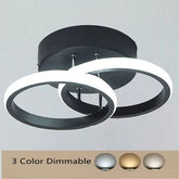 Minimalist LED ceiling lamp installed in a UK-style hallway